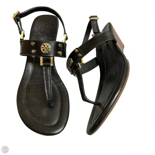 Sandals Designer By Tory Burch In Black, Size: 7