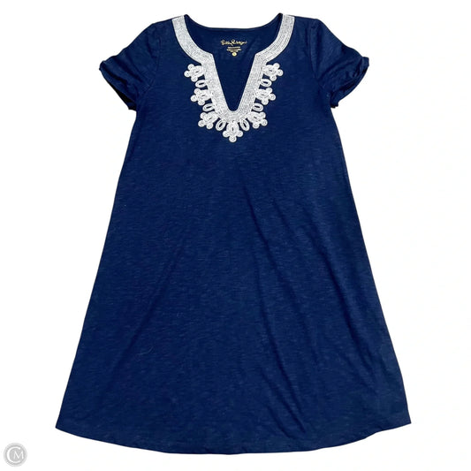 Dress Designer By Lilly Pulitzer In Blue & White, Size: S