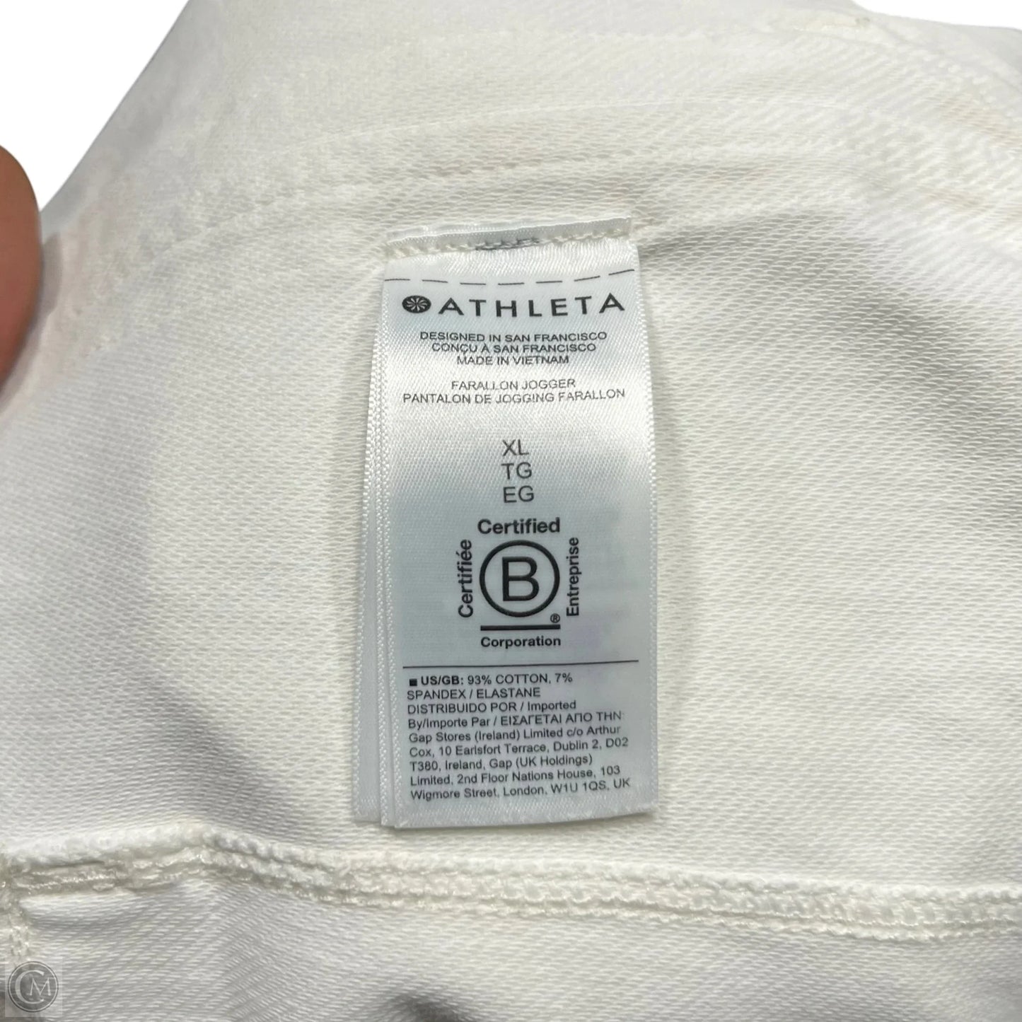 Athletic Pants By Athleta In Cream, Size: Xl