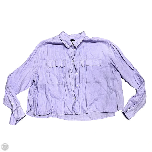 Top Long Sleeve By Gap In Purple, Size: Xxl