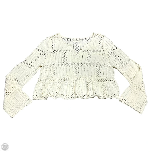 Top Long Sleeve By Lucky Brand In Cream, Size: Xl