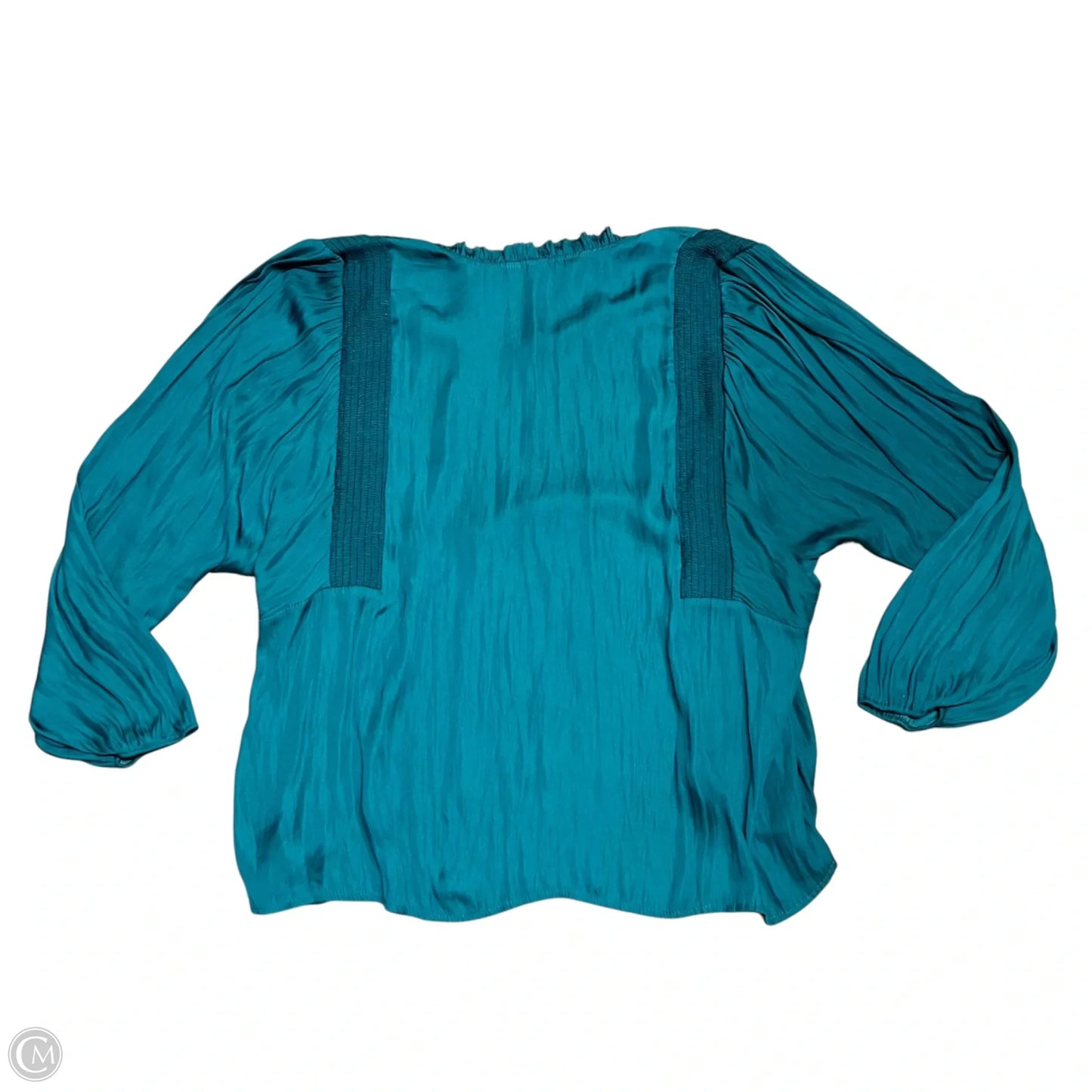 Top Long Sleeve By Dolan Left Coast In Teal, Size: Xxl