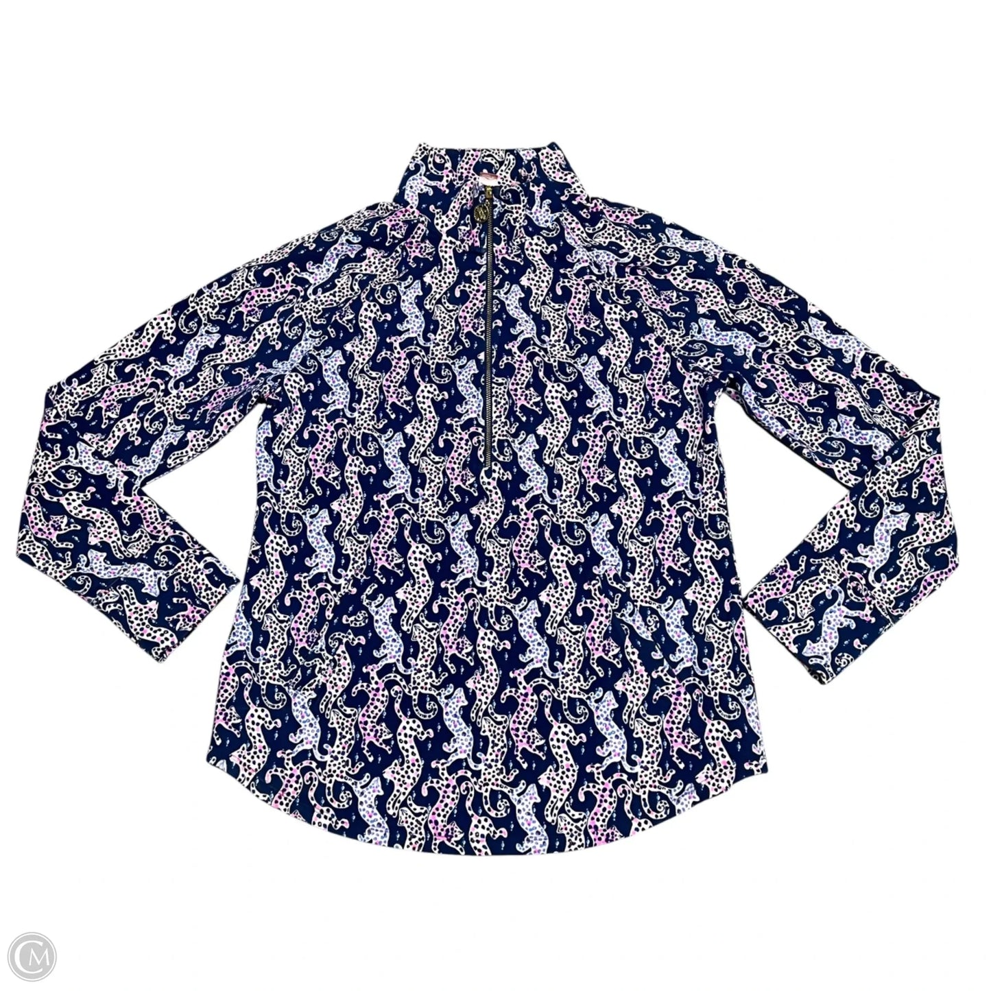 Sweatshirt Designer By Lilly Pulitzer In Blue & Pink, Size: S