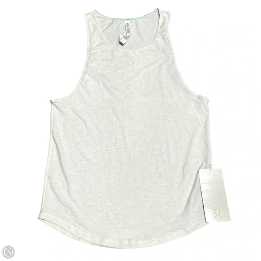 Athletic Tank Top By Lululemon In Cream, Size: M