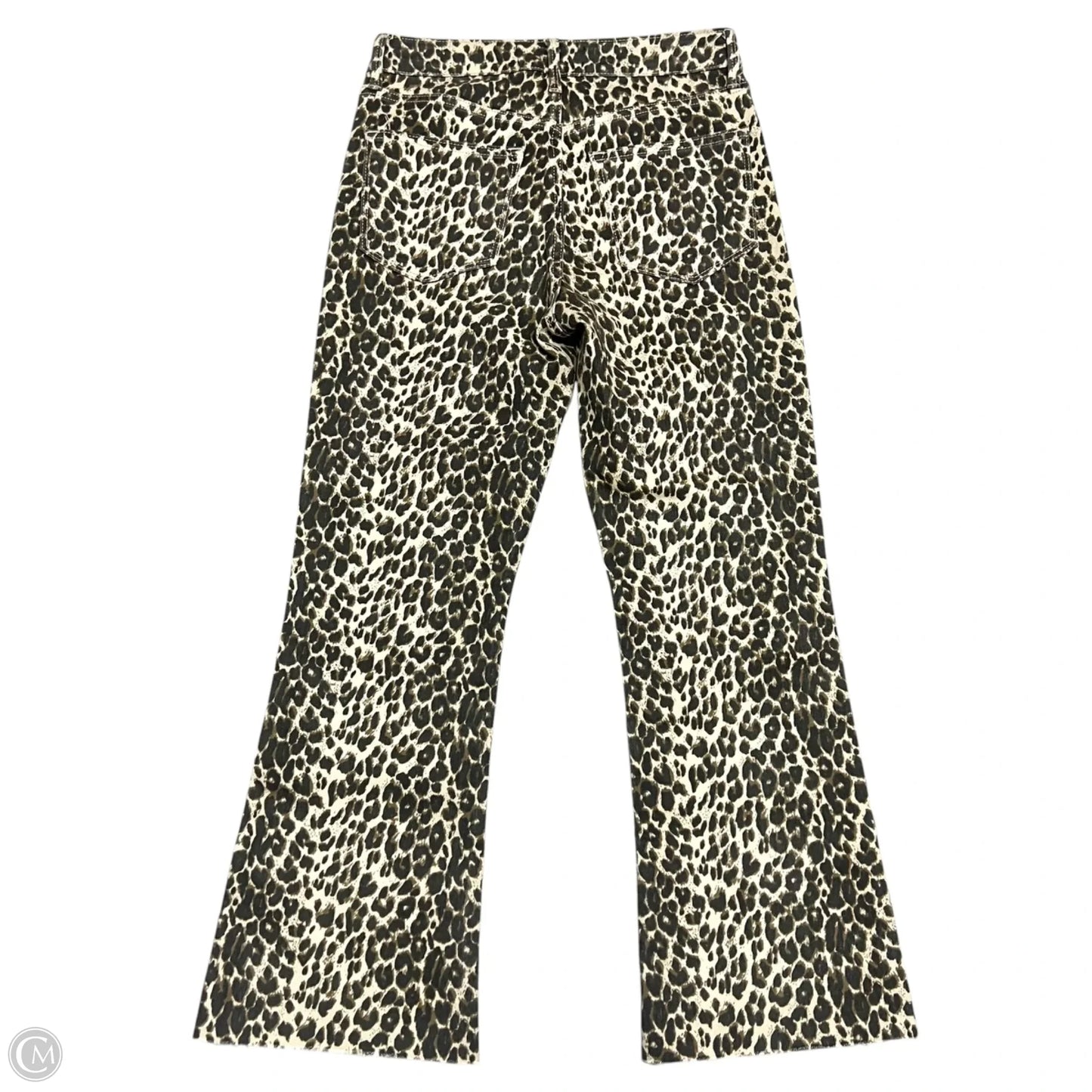Jeans Flared By Just Black In Leopard Print, Size: 4