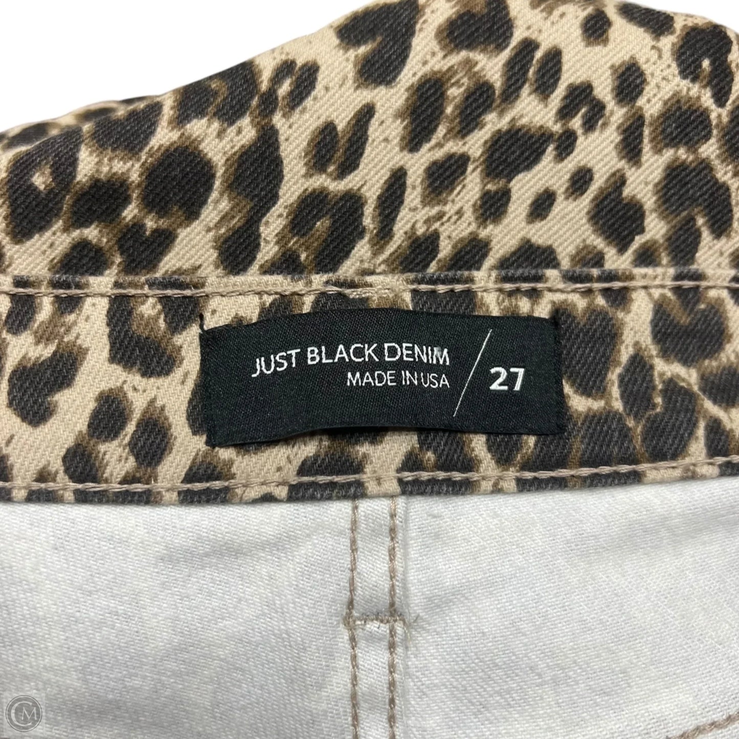 Jeans Flared By Just Black In Leopard Print, Size: 4