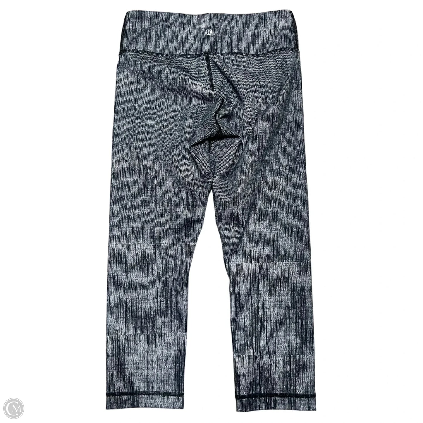 Athletic Leggings Capris By Lululemon In Black & Grey, Size: 0