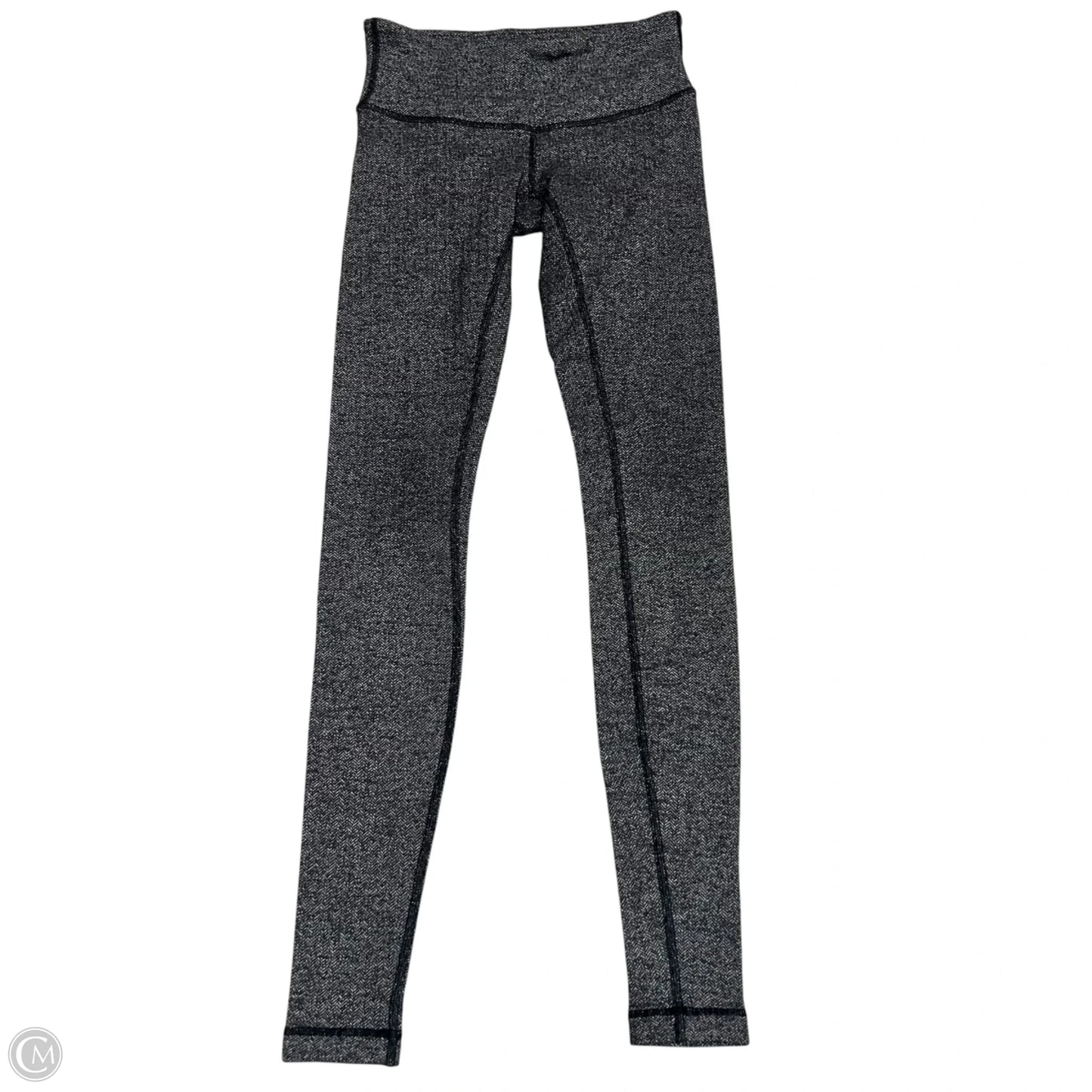 Athletic Leggings By Lululemon In Black & Grey, Size: 2
