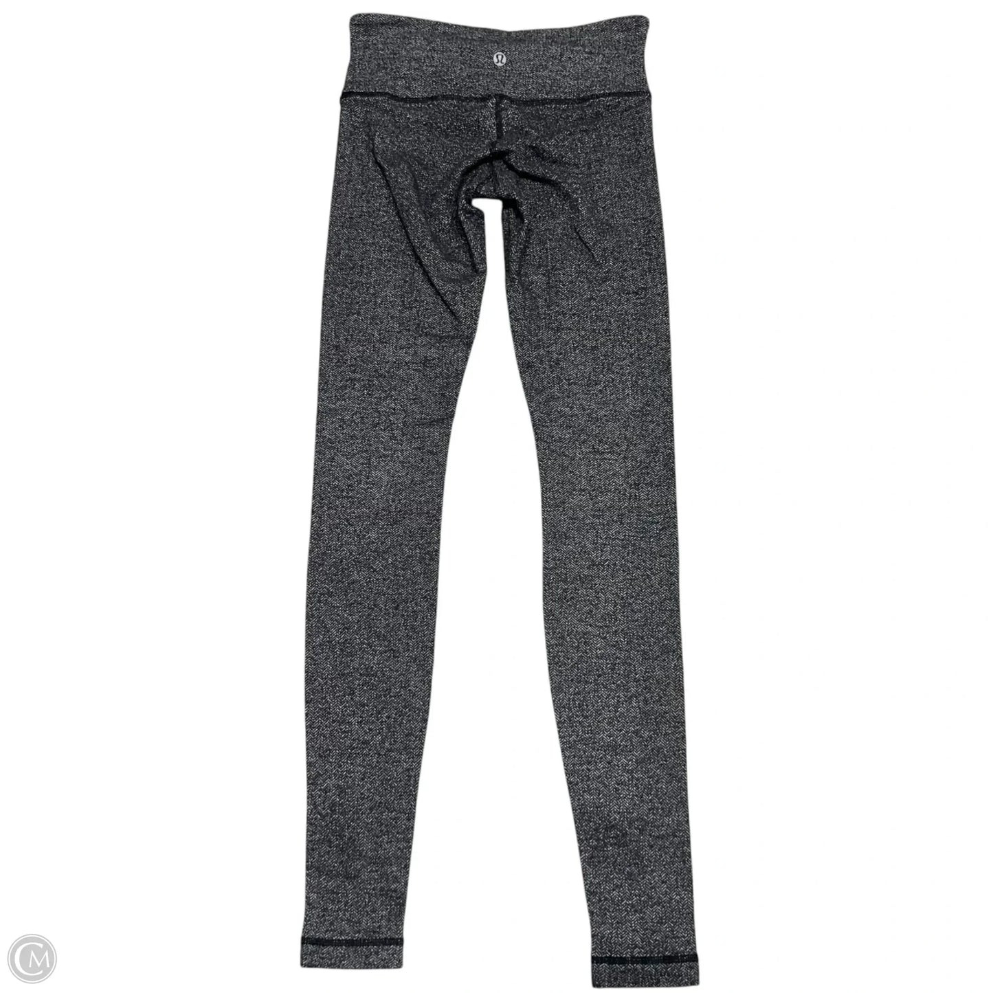 Athletic Leggings By Lululemon In Black & Grey, Size: 2