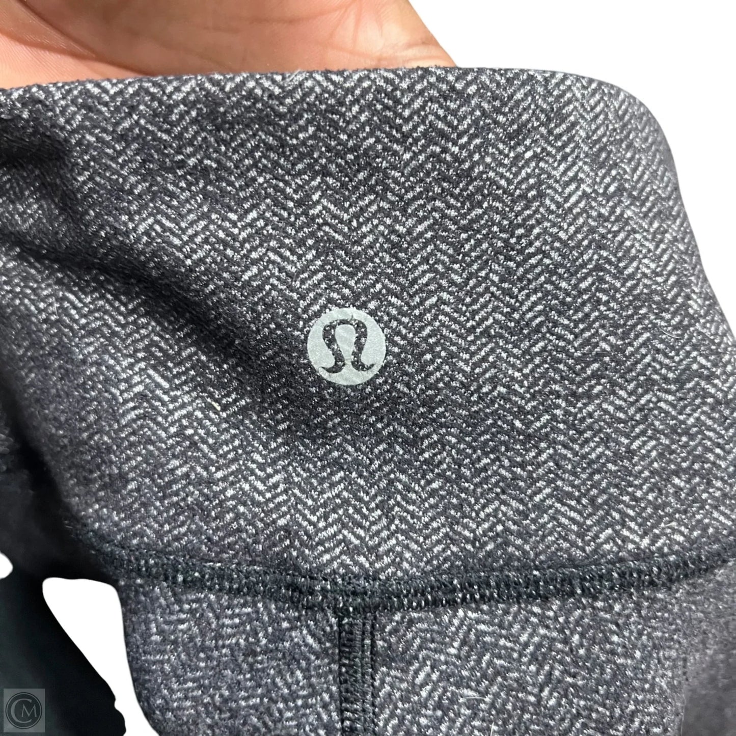 Athletic Leggings By Lululemon In Black & Grey, Size: 2