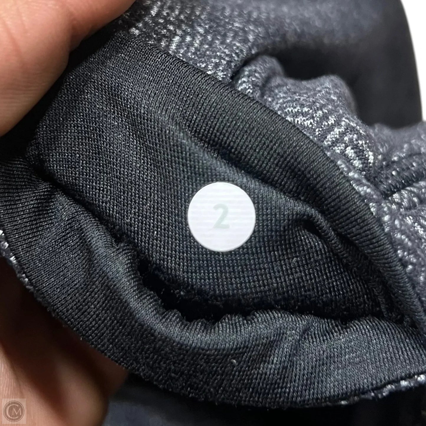 Athletic Leggings By Lululemon In Black & Grey, Size: 2
