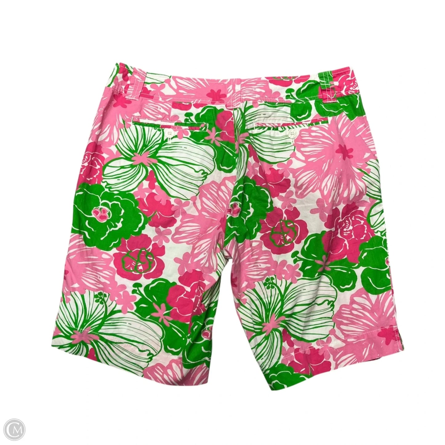 Shorts Designer By Lilly Pulitzer In Green & Pink, Size: 8