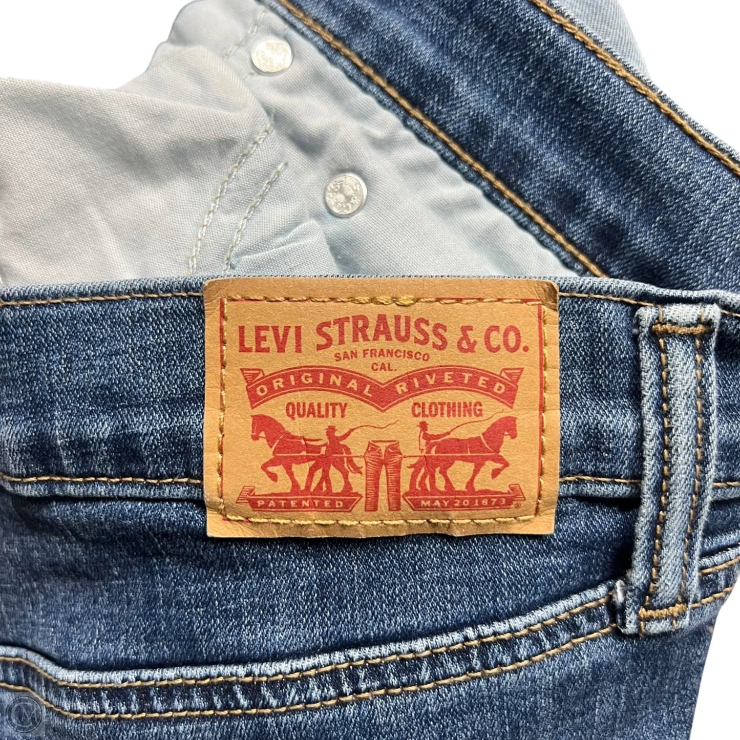 Shorts By Levis In Blue Denim, Size: 16