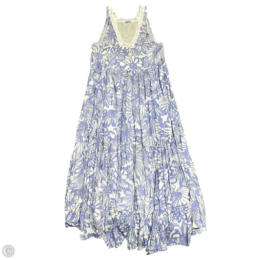 Dress Casual Maxi By Free People In Purple & White, Size: S