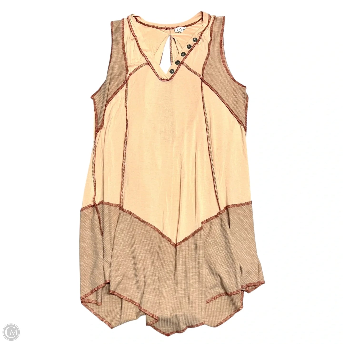 Dress Casual Short By Pol In Orange, Size: M