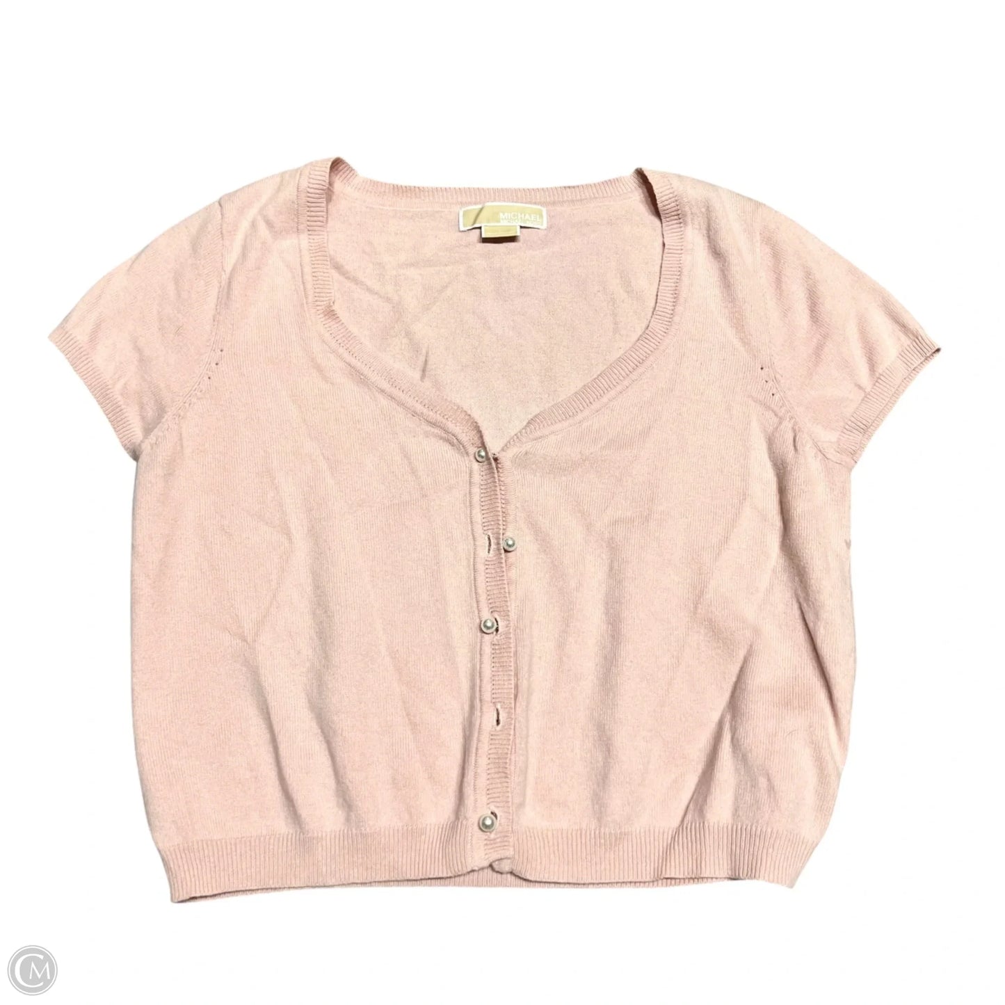 Cardigan By Michael By Michael Kors In Peach, Size: L
