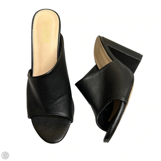 Sandals Heels Block By Catherine Malandrino In Black, Size: 9