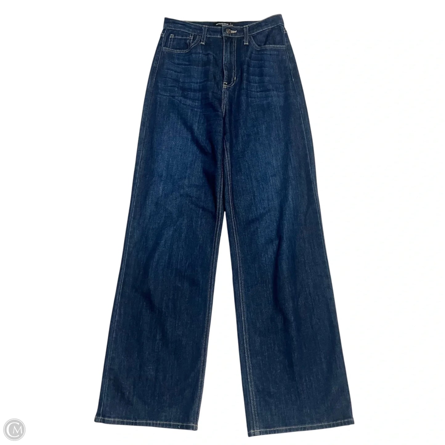 Jeans Wide Leg By Just Black In Blue Denim, Size: 4
