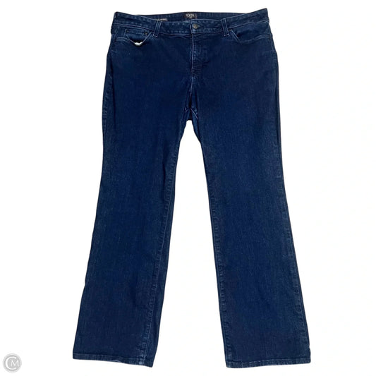 Jeans Straight By Not Your Daughters Jeans In Blue Denim, Size: 18