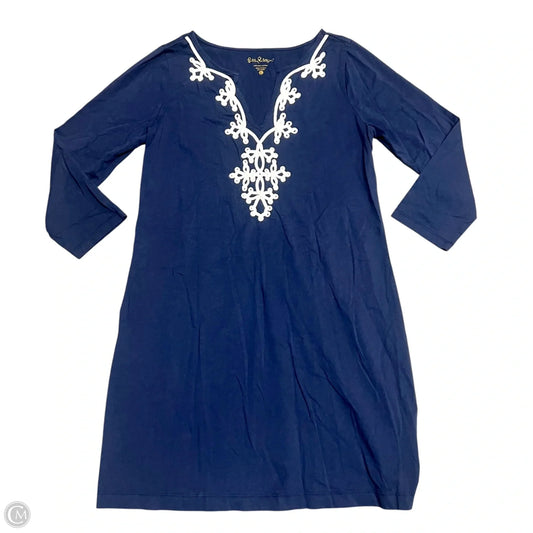 Dress Designer By Lilly Pulitzer In Navy, Size: L