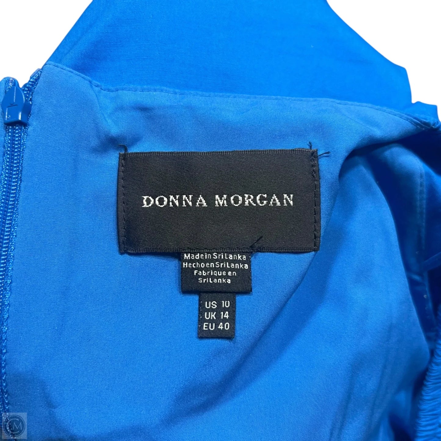 Dress Casual Maxi By Donna Morgan In Blue & Green, Size: M