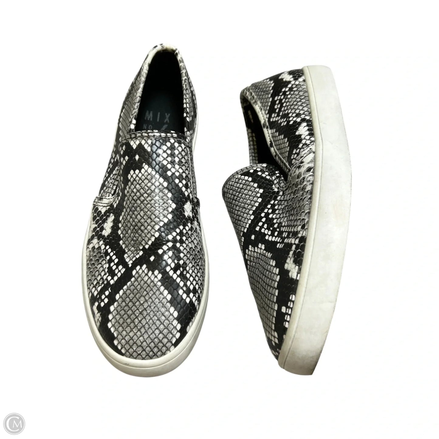 Shoes Flats By Mix No 6 In Snakeskin Print, Size: 6
