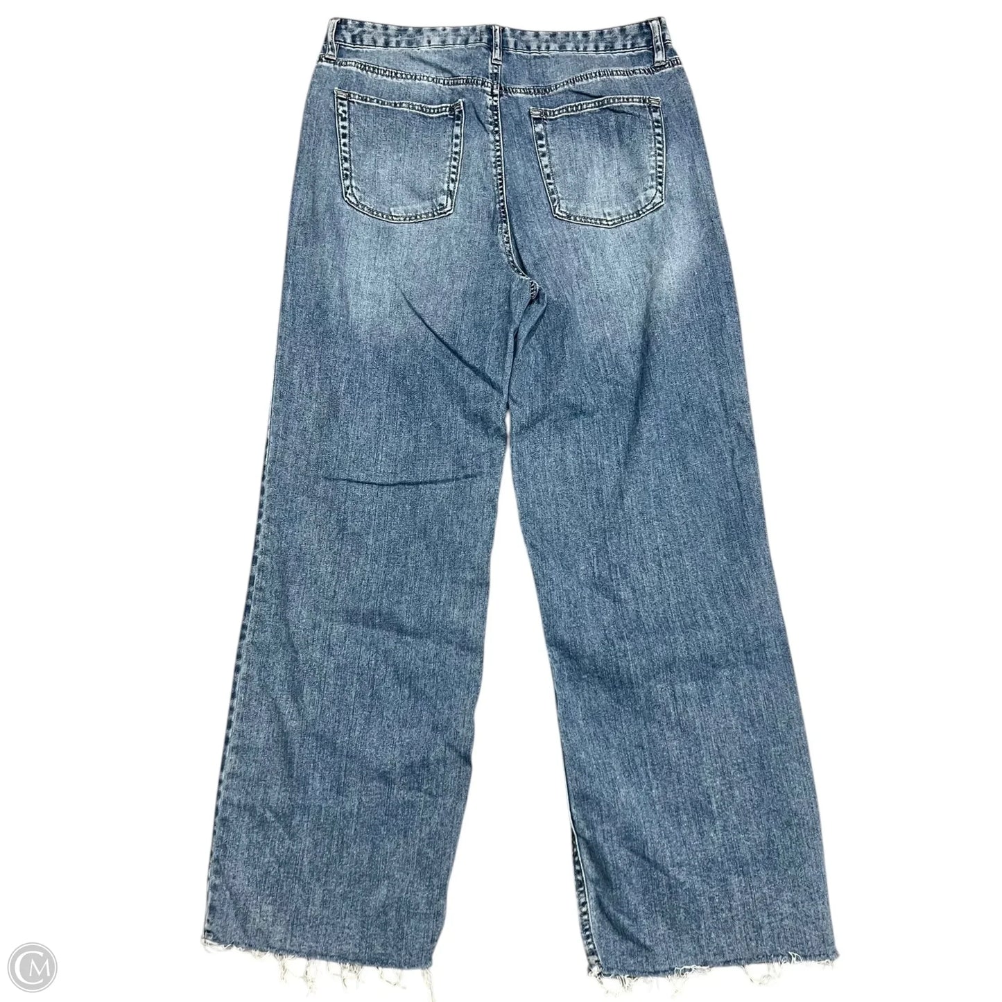 Jeans Wide Leg By Oat In Blue Denim, Size: 12