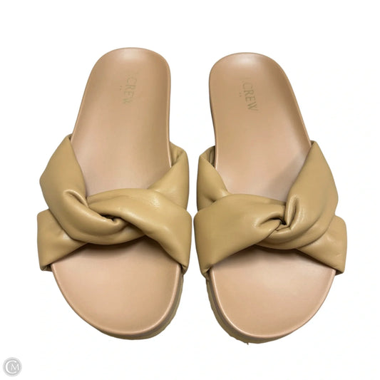 Sandals Flats By J. Crew In Tan, Size: 8