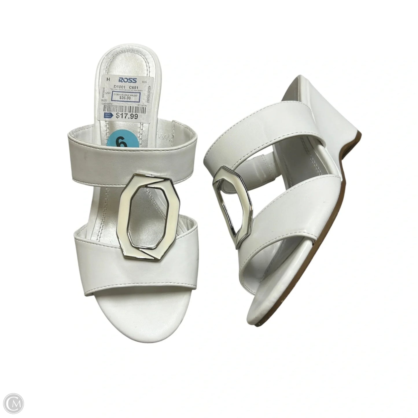 Sandals Heels Wedge By Impo In White, Size: 6