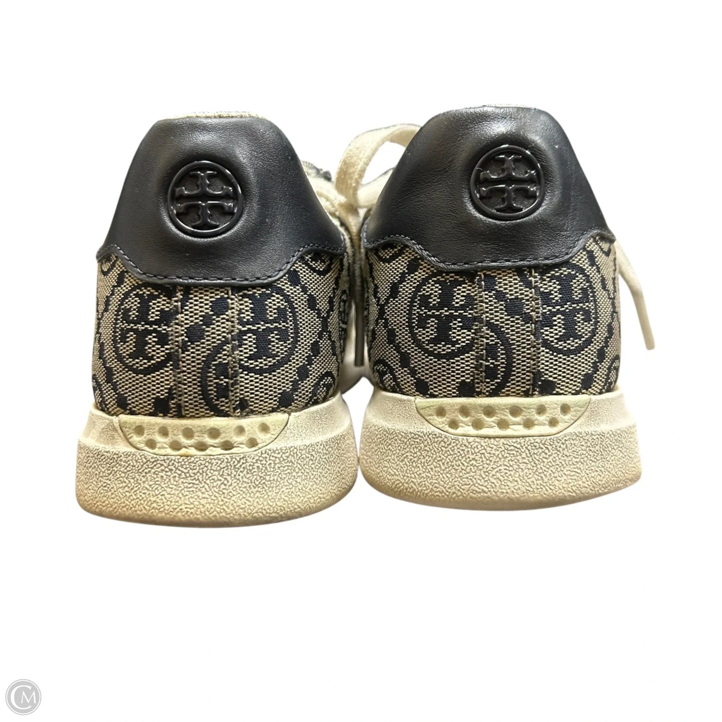 Shoes Designer By Tory Burch In Blue & Cream, Size: 10