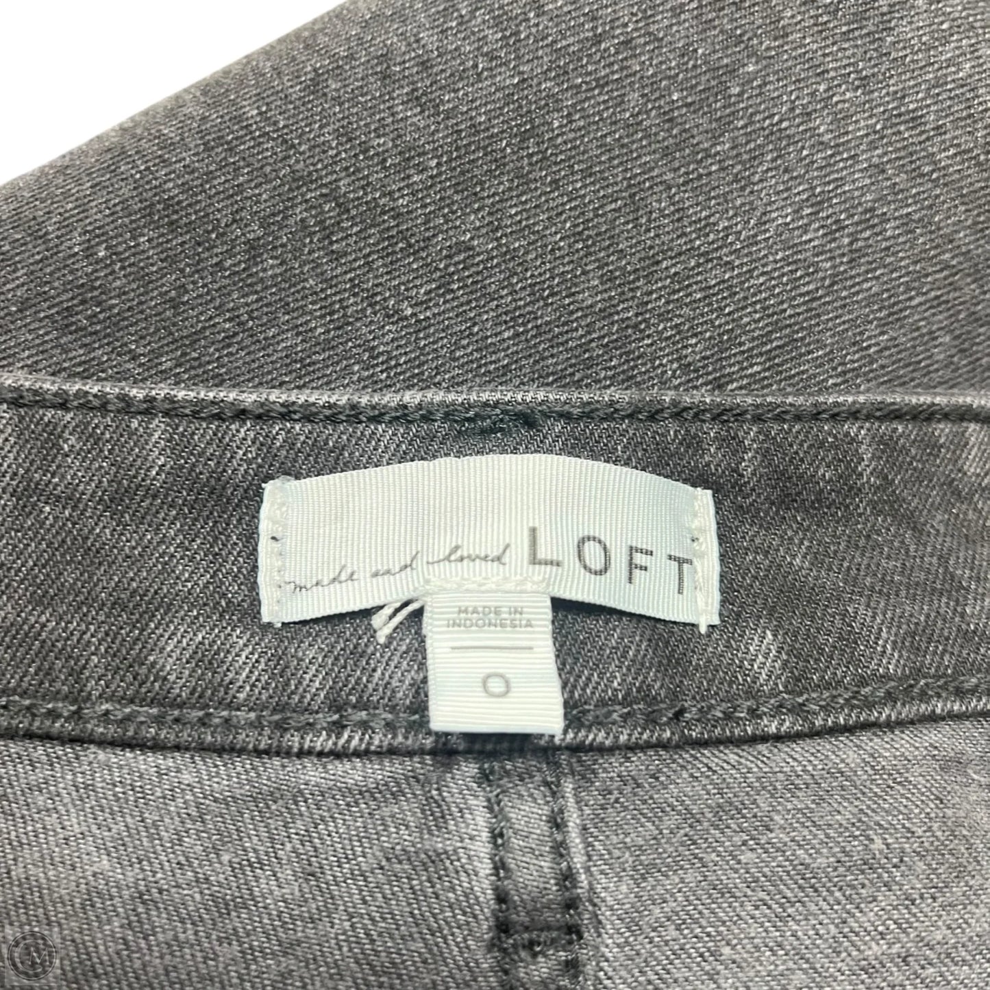 Skirt Maxi By Loft In Black Denim, Size: 0