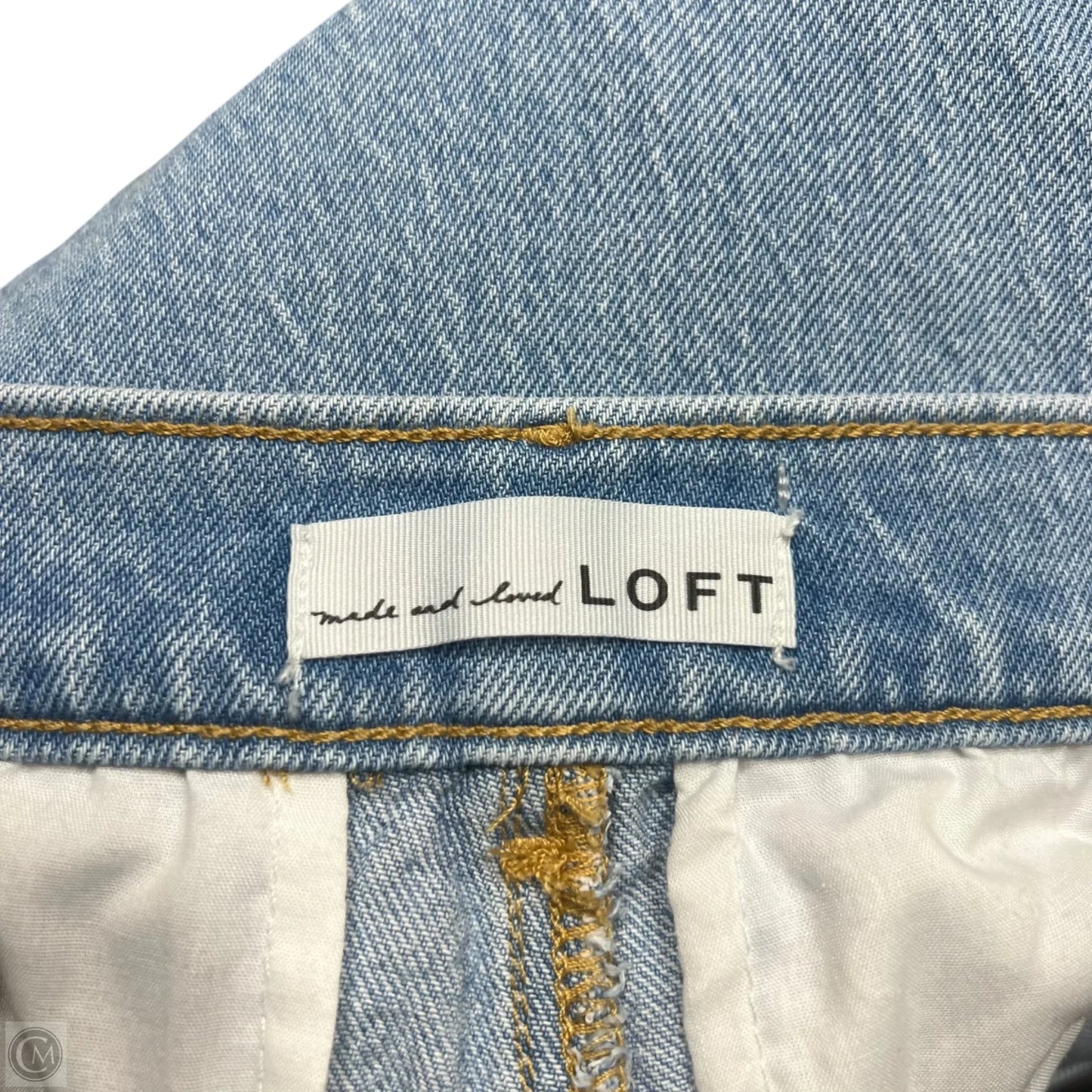 Jeans Wide Leg By Loft In Blue Denim, Size: 0