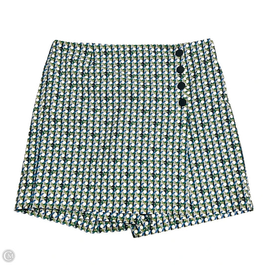 Skort Designer By Tory Burch In Blue & Green, Size: S