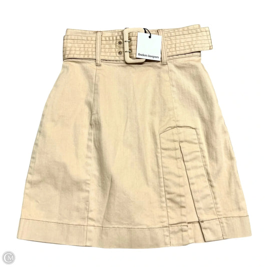 Skirt Mini & Short By Finders Keepers In Tan Denim, Size: 4
