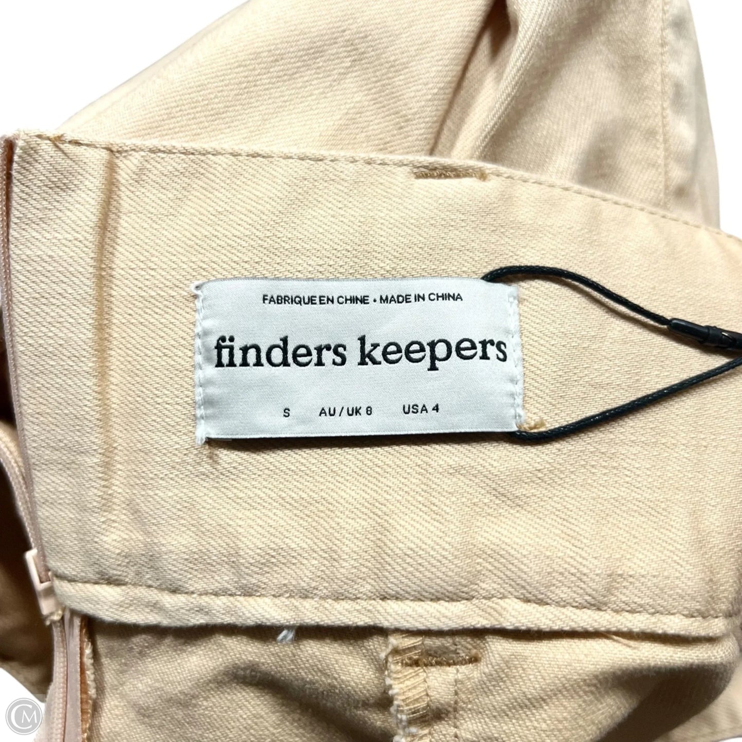 Skirt Mini & Short By Finders Keepers In Tan Denim, Size: 4