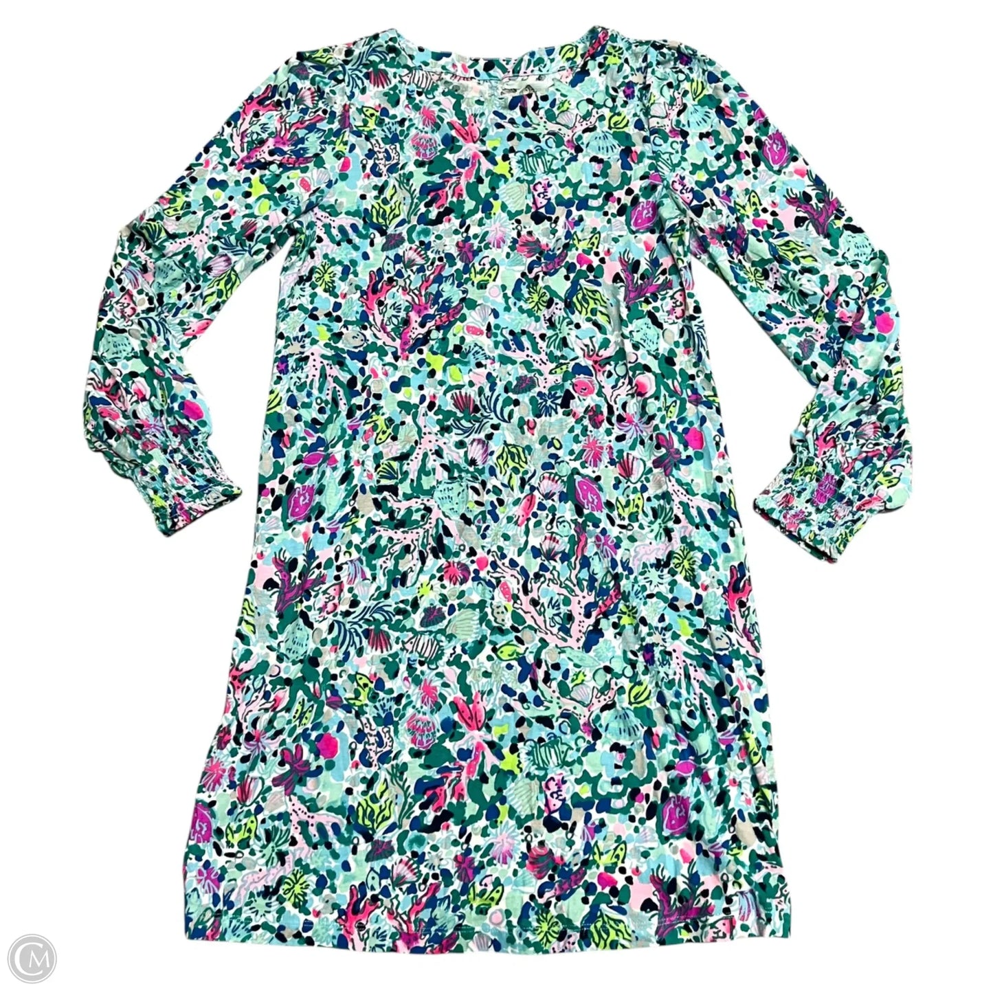 Dress Designer By Lilly Pulitzer In Blue & Green, Size: S