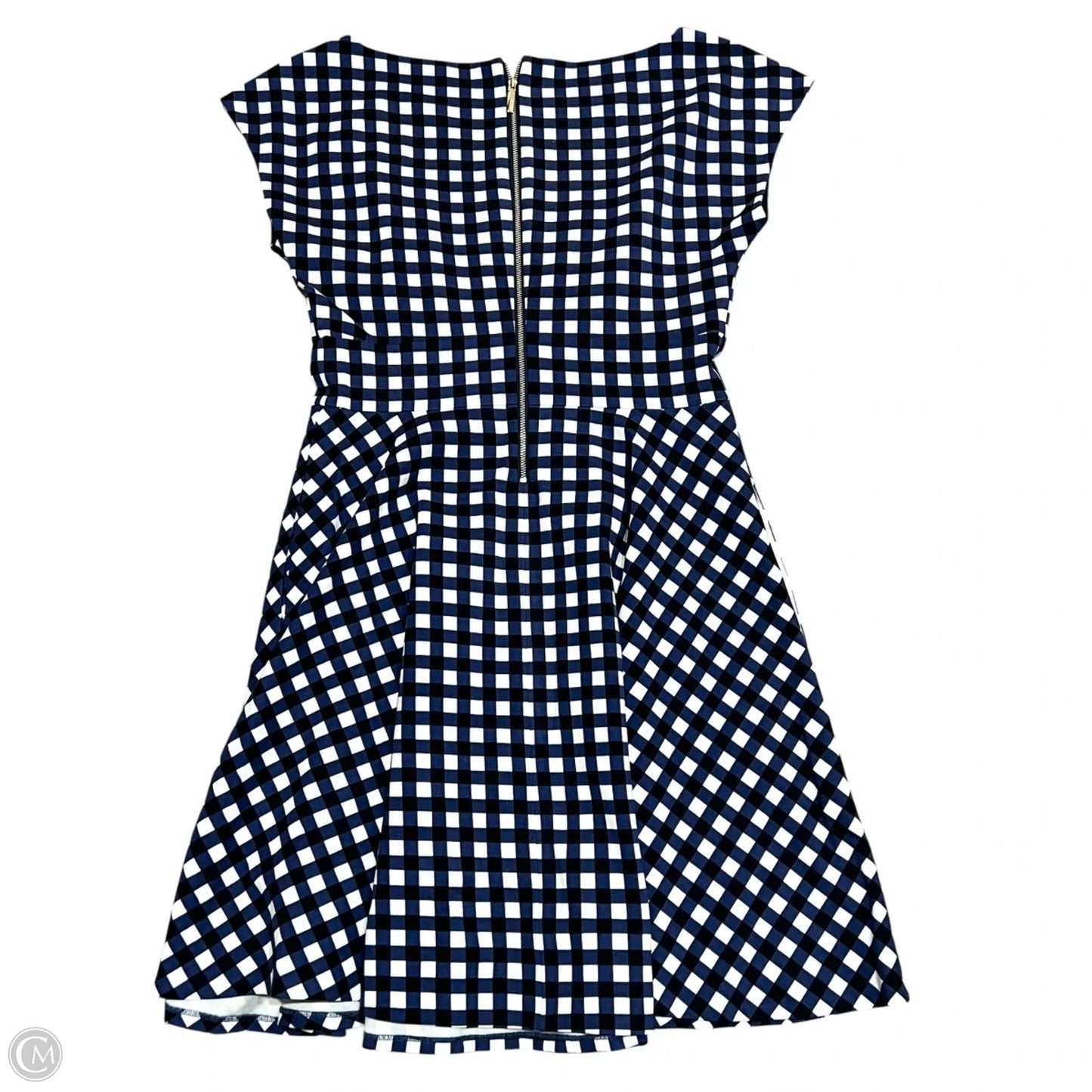 Dress Designer By Kate Spade In Blue & White, Size: M