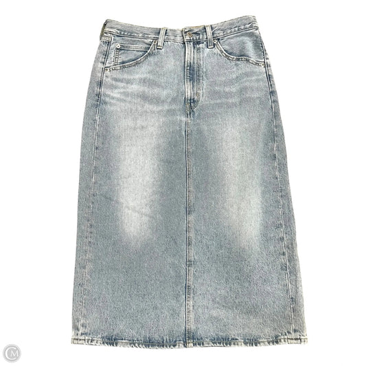 Skirt Maxi By Levis In Blue Denim, Size: 10