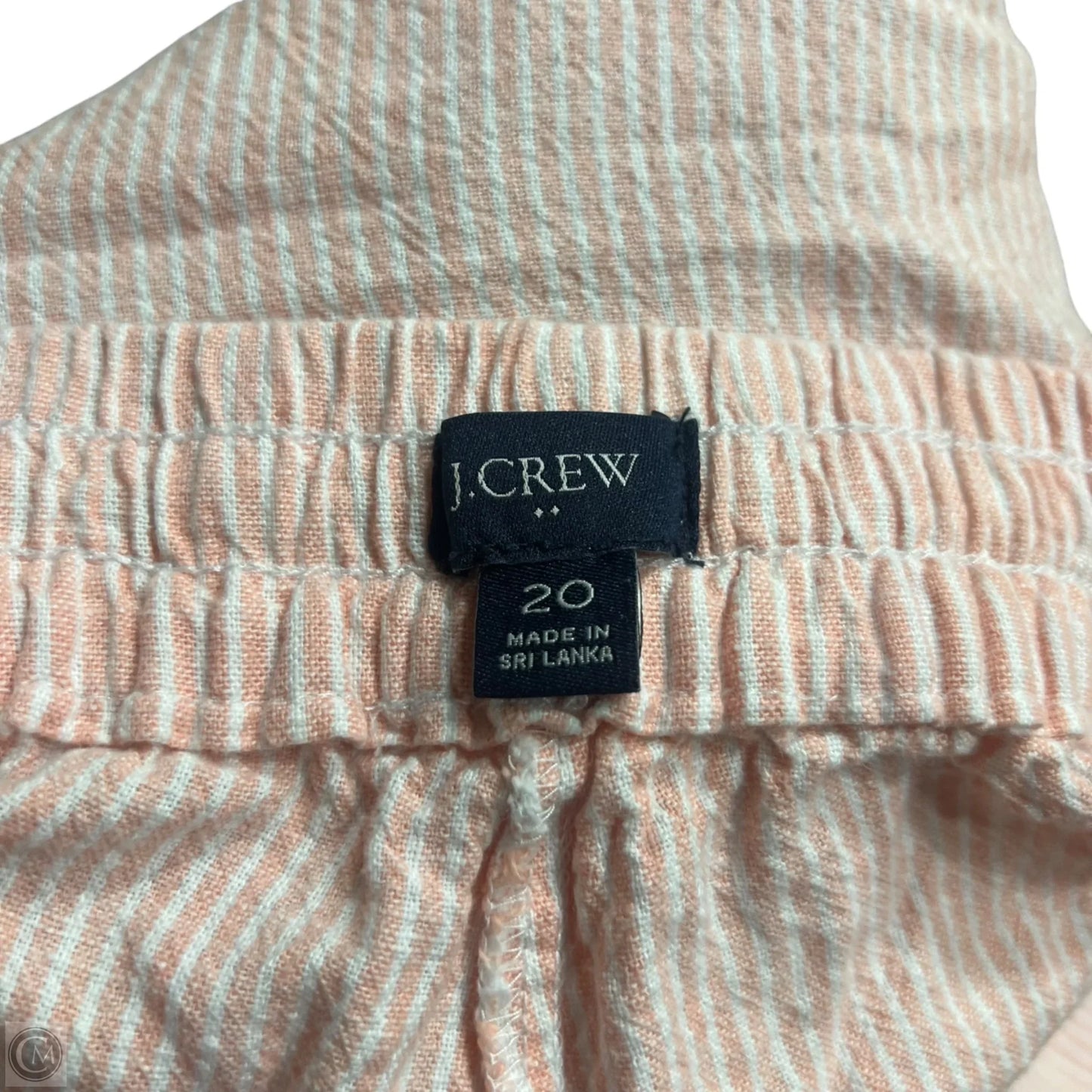 Pants Linen By J. Crew In Orange & White, Size: 20