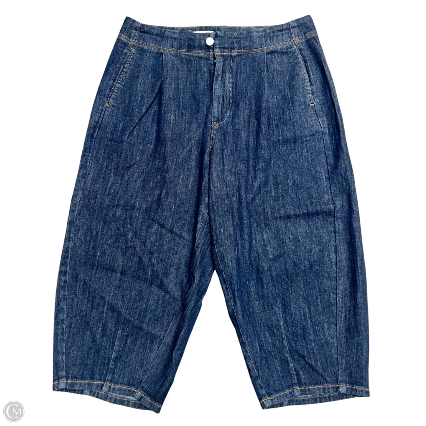 Pants Cropped By Pilcro In Blue Denim, Size: 6