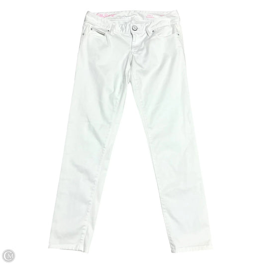 Jeans Designer By Lilly Pulitzer In White Denim, Size: 2