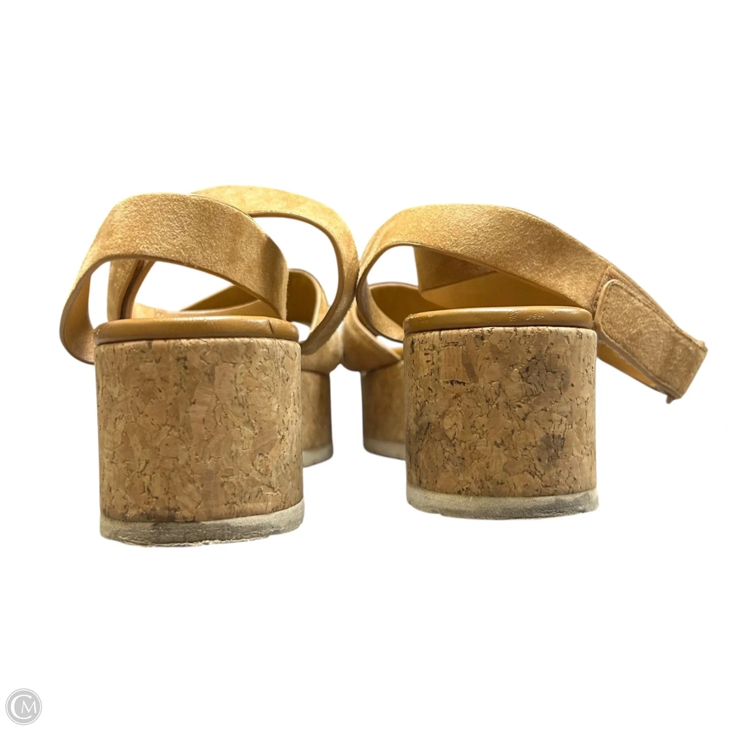 Sandals Heels Platform By Vince In Tan, Size: 8