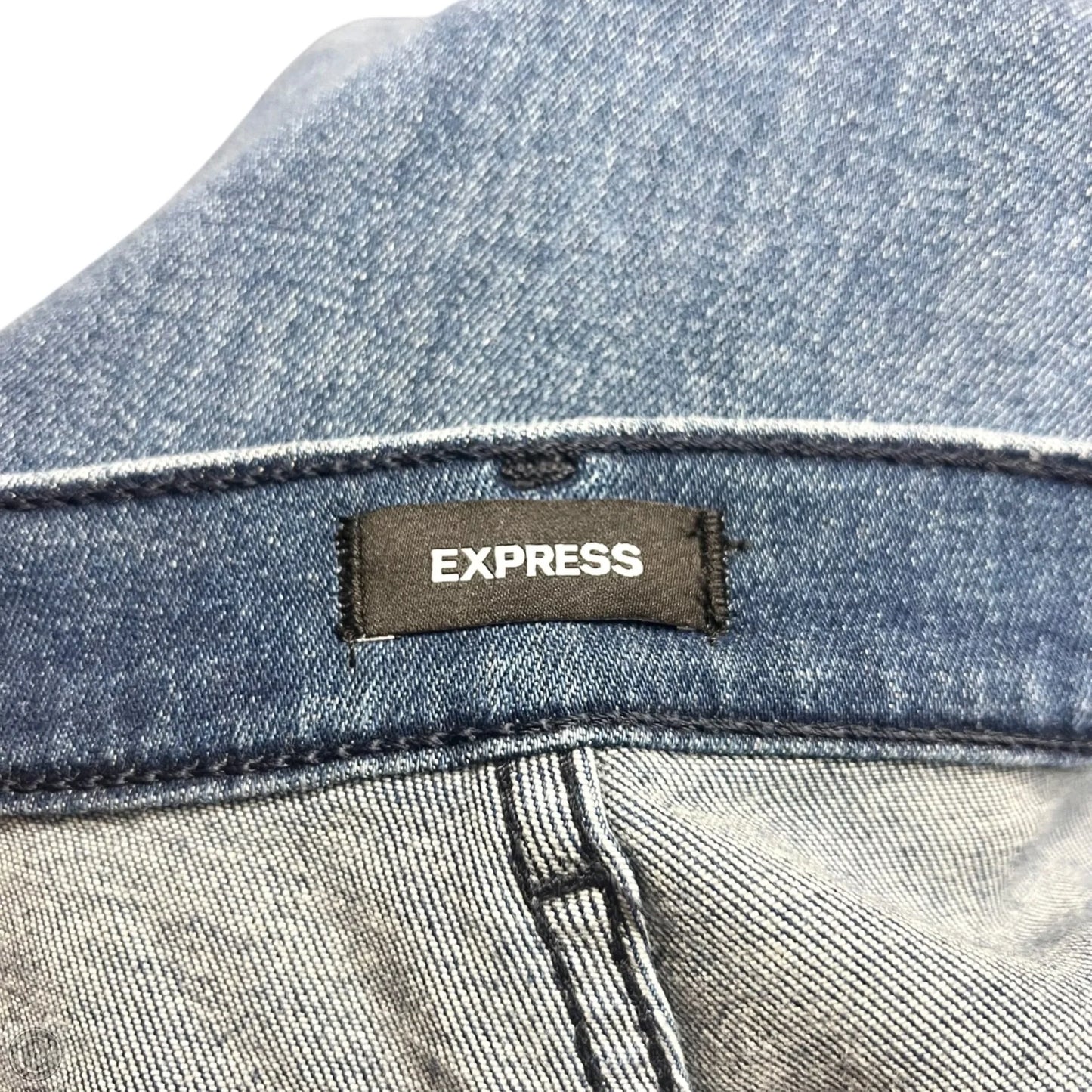 Jeans Flared By Express In Blue Denim, Size: 8
