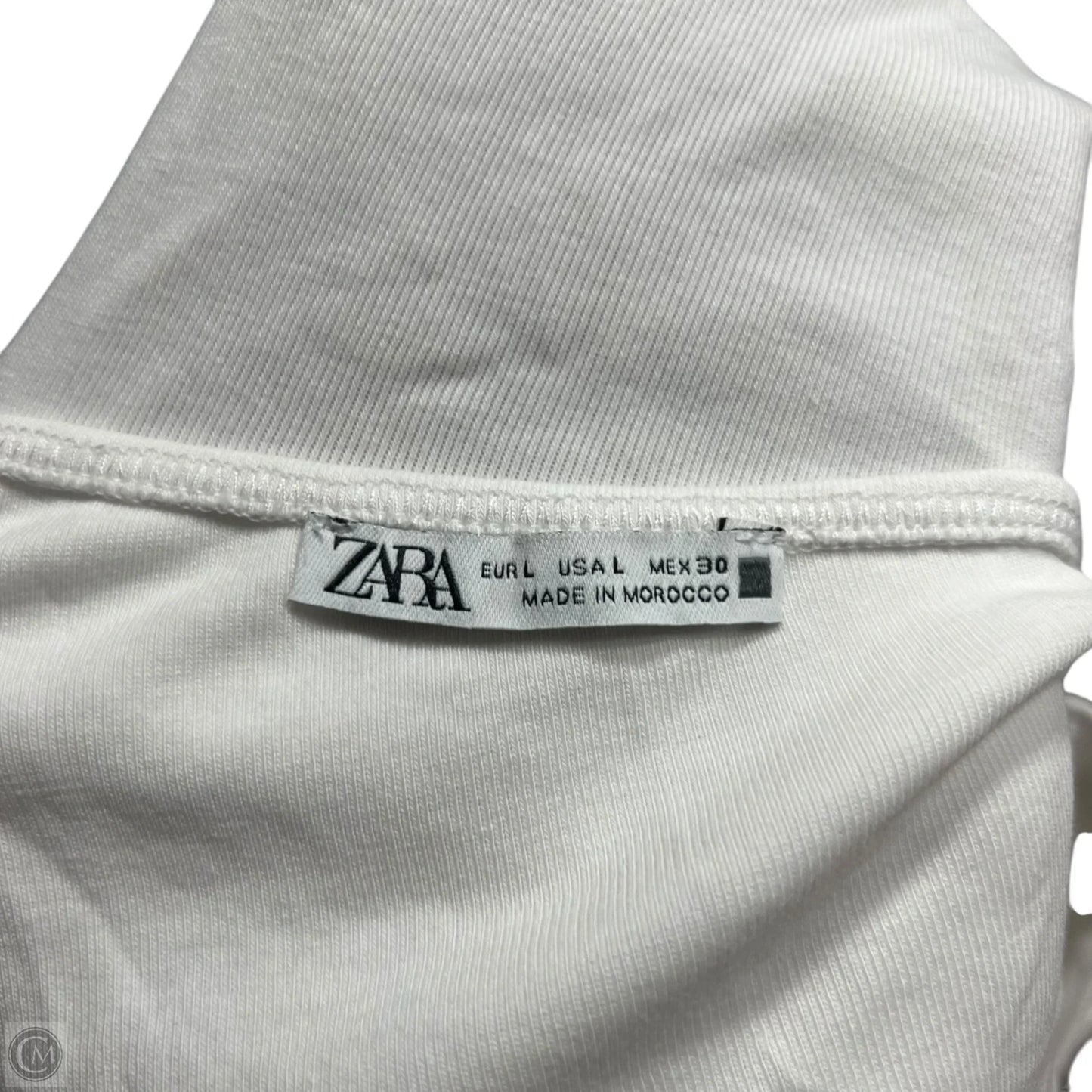 Bodysuit By Zara In White, Size: L