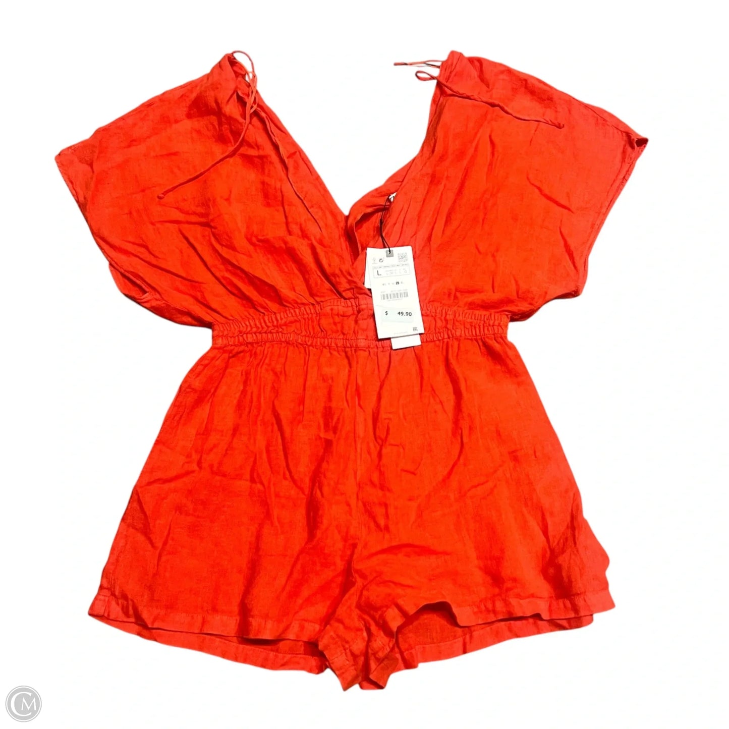 Romper By Zara In Orange, Size: L