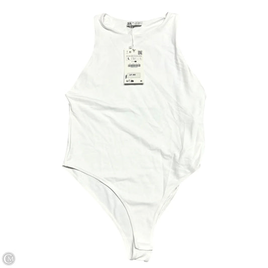 Bodysuit By Zara In White, Size: L