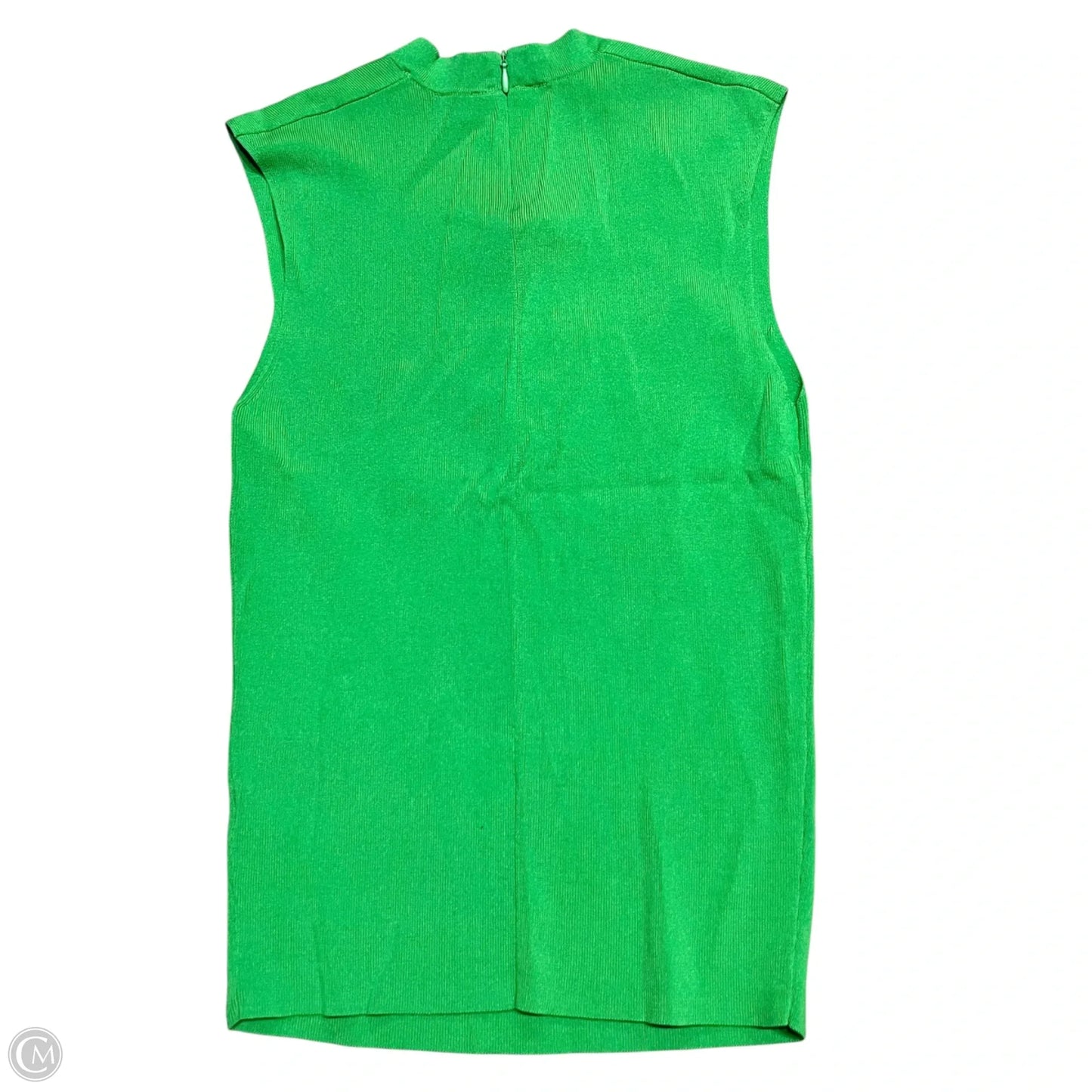 Top Sleeveless By Zara In Green, Size: L