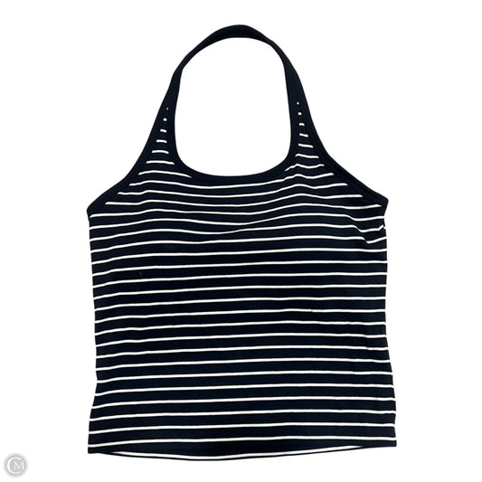 Top Sleeveless By Uniqlo In Blue & White, Size: S