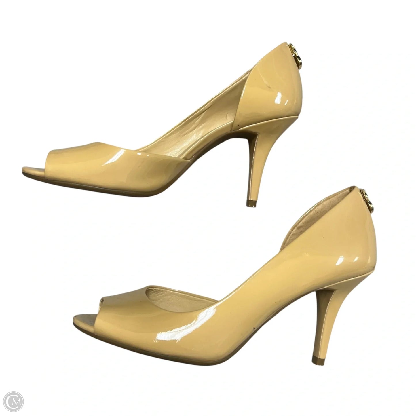 Sandals Heels Stiletto By Michael By Michael Kors In Tan, Size: 7