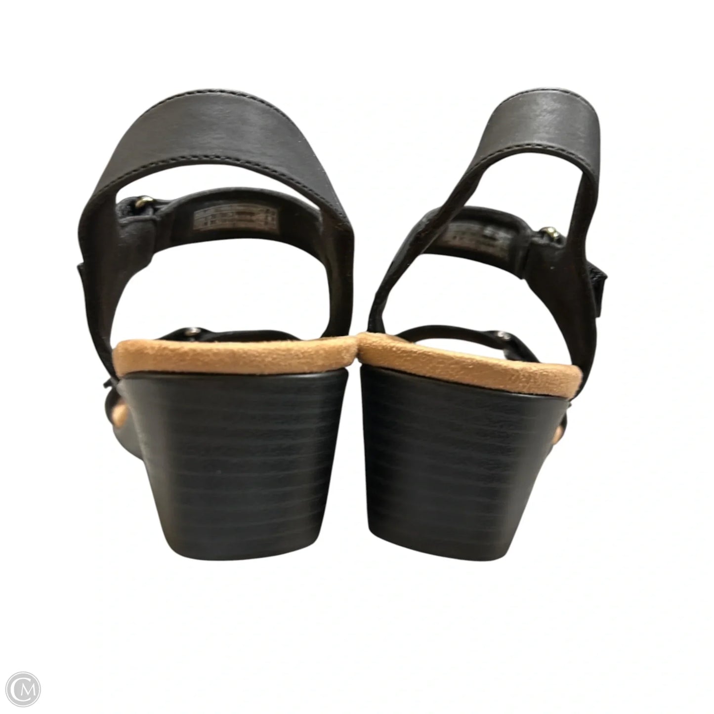 Sandals Heels Wedge By Vionic In Black, Size: 10